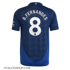 Manchester United Bruno Fernandes #8 Seconda Maglia 2024-25 Manica Corta